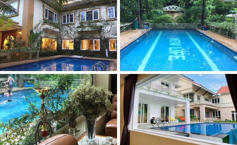 20 Biệt thự villa resort gần Hà Nội giá rẻ view đẹp có hồ bơi cho thuê